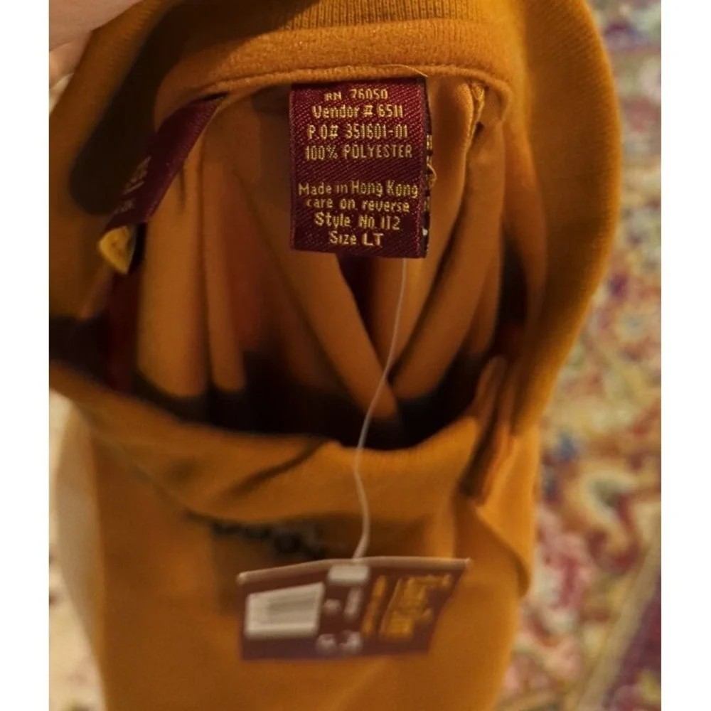 Mens NWT Haband Lions Den Mustard Colored Shirt Size LT Large Tall‎